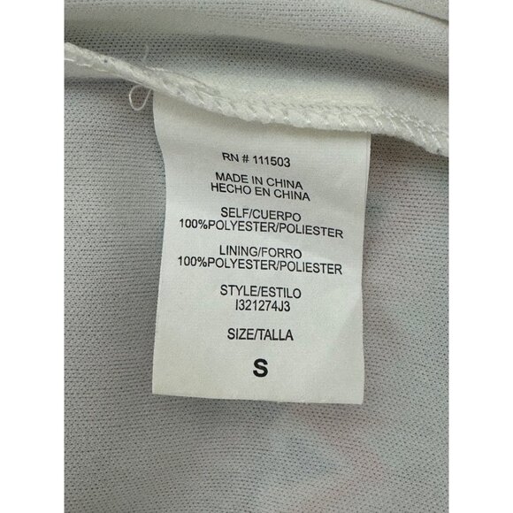 Size Small MIXED PRINT DRESS CROCHET SLEEVES Spring Summer Wedding Party Church - Picture 5 of 7